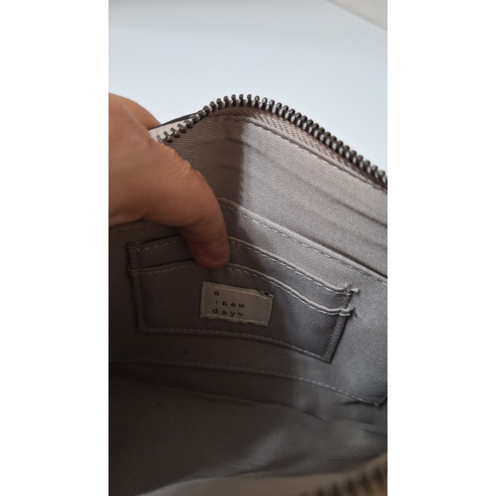 A New Day Wristlet Bag 10" Silver - Picture 3 of 6